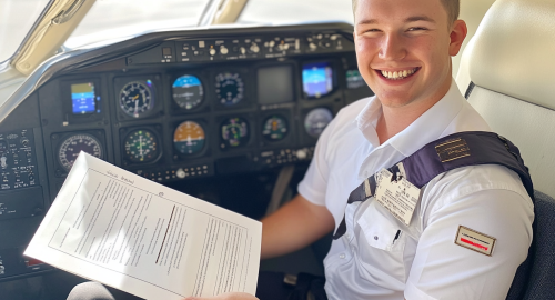u3992373786_student_pilot_holding_certificate_--ar_43_--styli_f84fae9a-a09e-4496-8601-5176d539afe1_2